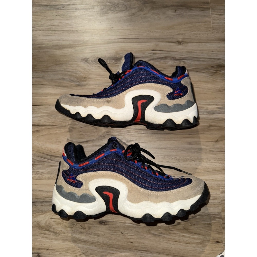 Nike Air Skarn ACG Sand & Racer Blue Hiking Shoes Men's Size 7 - Picture 7 of 8